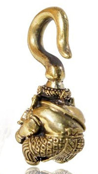 Cargar imagen en el visor de la galería, Ohrgewicht Piercing Ganesha Messing gold 4mm 41,5g - chic-net.de
