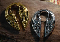 Cargar imagen en el visor de la galería, Ohrgewicht Piercing Schlüsselloch Edelstahl PVD Tropfen - chic-net.de
