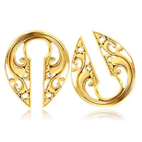 Cargar imagen en el visor de la galería, Ohrgewicht Piercing Schlüsselloch Edelstahl PVD Tropfen - chic-net.de
