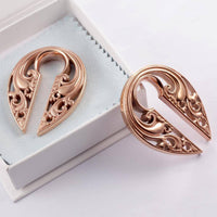 Cargar imagen en el visor de la galería, Ohrgewicht Piercing Schlüsselloch Edelstahl PVD Tropfen - chic-net.de
