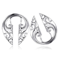 Cargar imagen en el visor de la galería, Ohrgewicht Piercing Schlüsselloch Edelstahl PVD Tropfen - chic-net.de
