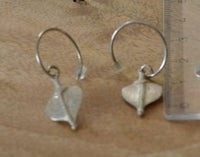 Load image into Gallery viewer, Ohrringe 925 Sterling Silber Bogen Hook Herz 18mm - chic-net.de
