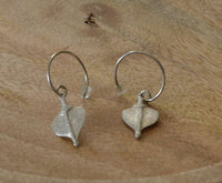 Load image into Gallery viewer, Ohrringe 925 Sterling Silber Bogen Hook Herz 18mm - chic-net.de
