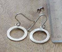 Load image into Gallery viewer, Ohrringe 925 Sterling Silber Ring gebürstet 16mm - chic-net.de
