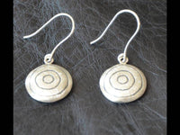 Load image into Gallery viewer, Ohrringe 925 Sterling Silber rund Kreise schwarz 16mm - chic-net.de
