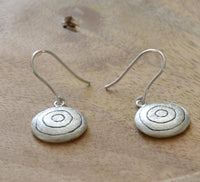 Load image into Gallery viewer, Ohrringe 925 Sterling Silber rund Kreise schwarz 16mm - chic-net.de
