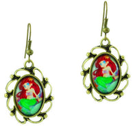 Load image into Gallery viewer, Ohrringe Messing Damen Ohrhänger Kupfer Ohrschmuck Schmuck Motiv Meerjungfrau - chic-net.de
