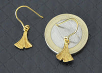 Load image into Gallery viewer, Ohrringe Silber 925 Ginkgo Blatt 10mm vergoldet - chic-net.de
