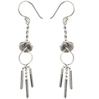 Load image into Gallery viewer, Ohrringe Silberohrringe 925er Sterling Silber Damen Ohrhänger Windspiel - chic-net.de
