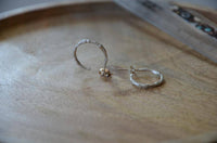 Load image into Gallery viewer, Ohrstecker 925 Sterling Silber Creole oxidiert knotig - chic-net.de
