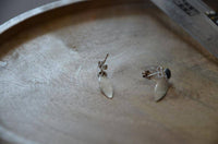 Load image into Gallery viewer, Ohrstecker 925 Sterling Silber Mandeln schwarz 27mm - chic-net.de
