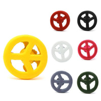 Load image into Gallery viewer, Ohrstecker Peace Zeichen 8 mm Edelstahl Gummi Beschichtung nickelfrei Unisex Schmuck - chic-net.de
