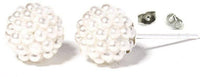 Load image into Gallery viewer, Ohrstecker Perle weiß kleine Perlen rund 925er Sterlingsilber Perlenohrstecker - chic-net.de
