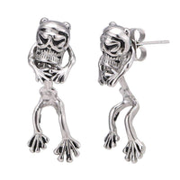 Load image into Gallery viewer, Ohrstecker Piercing Edelstahl Frosch Skelett mehrteilig - chic-net.de
