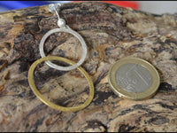 Load image into Gallery viewer, Ohrstecker Silber 925 vergoldet Ringe untereinander - chic-net.de
