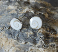 Load image into Gallery viewer, Ohstecker Shiva Auge rund 925 Silber 6mm 10mm 12mm - chic-net.de
