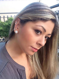 Load image into Gallery viewer, Ohstecker Shiva Auge rund 925 Silber 6mm 10mm 12mm - chic-net.de
