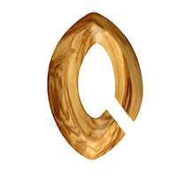 Cargar imagen en el visor de la galería, Olivenholz 14mm Piercing Hoop Creole Mandel 65mm hell - chic-net.de
