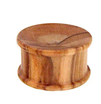 Load image into Gallery viewer, Olivenholz Flesh ribbed Plug Lobe Piercing Holz straight - chic-net.de
