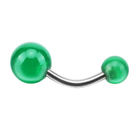 Load image into Gallery viewer, Bauchnabelpiercing Stein Kugeln Edelstahl - chic-net.de
