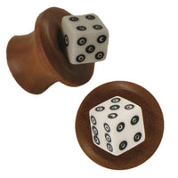 Load image into Gallery viewer, Organic Sabaholz Plug handgeschnitzt Bone Würfel Plug Pilzform Tribal - chic-net.de
