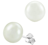 Load image into Gallery viewer, Perlen Ohrstecker Perlenohrstecker Süßwasser Zuchtperlen Silberohrstecker 925er Sterling Silber Ohrringe Damen - chic-net.de
