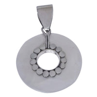 Load image into Gallery viewer, Perlmutt-Anhänger, kreisrunder Damenanhänger aus 925er Sterlingsilber mit Perlmutt, ca. 20 mm Ø - chic-net.de
