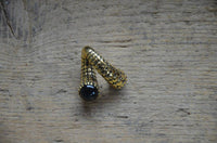 Load image into Gallery viewer, Piercing 23g Ohrgewicht Brass 5mm Tigerauge Schraube - chic-net.de
