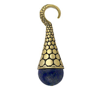 Cargar imagen en el visor de la galería, Piercing 23g Ohrgewicht Brass Expander Lapis Kreise 4mm - chic-net.de
