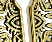 Cargar imagen en el visor de la galería, Piercing 31g Ohrgewicht Brass gold 8mm Kreis Auge - chic-net.de
