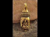 Cargar imagen en el visor de la galería, Piercing 36g Ohrgewicht Brass 6mm Buddha Hand - chic-net.de

