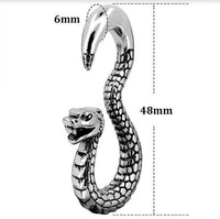 Load image into Gallery viewer, Piercing 5mm 6mm Ohrgewicht Hook Edelstahl Schlange - chic-net.de
