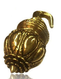 Cargar imagen en el visor de la galería, Piercing 90g Ohrgewicht Brass gold Tropfen Hook 6mm - chic-net.de
