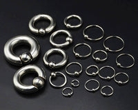 Load image into Gallery viewer, Piercing Ball Closure Ring Klemmkugel Captive Bead Edelstahl - chic-net.de
