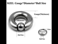 Load image into Gallery viewer, Piercing Ball Closure Ring Klemmkugel Captive Bead Edelstahl - chic-net.de
