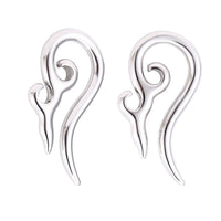 Load image into Gallery viewer, Piercing Expander Edelstahl silbern Ornament Bogen Ohrstecker - chic-net.de

