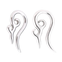 Load image into Gallery viewer, Piercing Expander Edelstahl silbern Ornament Bogen Ohrstecker - chic-net.de

