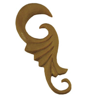 Load image into Gallery viewer, Piercing Holz Jack fruit wood Blüte unisex Expander handgeschnitzt - chic-net.de
