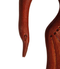 Load image into Gallery viewer, Piercing Holz red sawo wood Schwan Tribal earring Expander handgeschnitzt - chic-net.de
