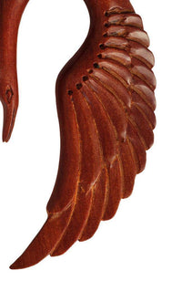 Load image into Gallery viewer, Piercing Holz red sawo wood Schwan Tribal earring Expander handgeschnitzt - chic-net.de
