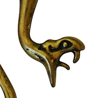 Cargar imagen en el visor de la galería, Piercing Ohrgewicht 14g Messing Schlange Spike 7.6mm - chic-net.de
