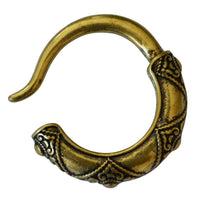 Cargar imagen en el visor de la galería, Piercing Ohrgewicht 29g Messing Creolen Hoops 6mm Hook - chic-net.de
