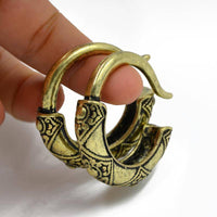 Cargar imagen en el visor de la galería, Piercing Ohrgewicht 29g Messing Creolen Hoops 6mm Hook - chic-net.de
