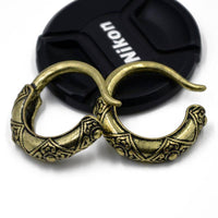 Cargar imagen en el visor de la galería, Piercing Ohrgewicht 29g Messing Creolen Hoops 6mm Hook - chic-net.de
