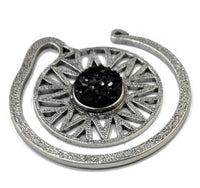 Cargar imagen en el visor de la galería, Piercing Ohrgewicht Brass Glitzer Zacken Stein 4,7mm - chic-net.de
