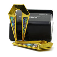 Load image into Gallery viewer, Piercing Ohrgewicht Edelstahl 41g Paua Pfeil 8mm - chic-net.de
