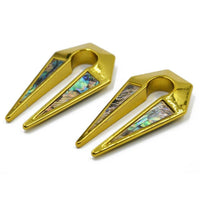 Load image into Gallery viewer, Piercing Ohrgewicht Edelstahl 41g Paua Pfeil 8mm - chic-net.de
