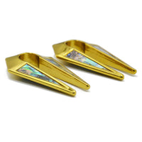 Load image into Gallery viewer, Piercing Ohrgewicht Edelstahl 41g Paua Pfeil 8mm - chic-net.de
