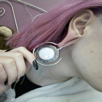 Cargar imagen en el visor de la galería, Piercing Ohrgewicht Edelstahl Stern Stein 3mm Spirale - chic-net.de
