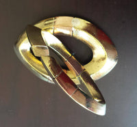 Cargar imagen en el visor de la galería, Piercing Ohrgewicht gold rotgold 8mm Kupfer Messing 23,5g 50mm Mandel Creolen - chic-net.de
